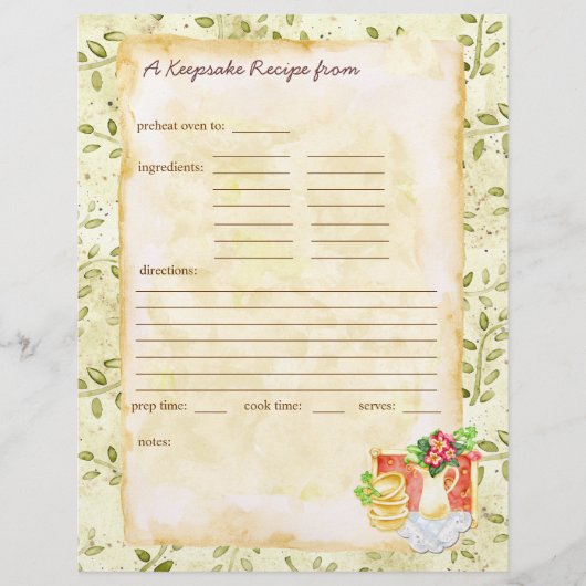 Meine Keepake-Rezepte (Vorderseite)