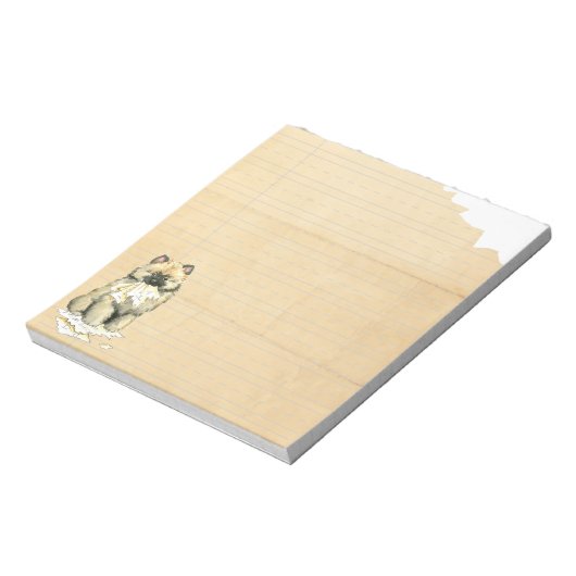 Meine Keeshond Ate meine Hausaufgaben Notizblock (Rotiert)