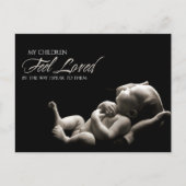 "Meine Kinder fühlen sich geliebt" Motivation Affi Postkarte (Vorderseite)