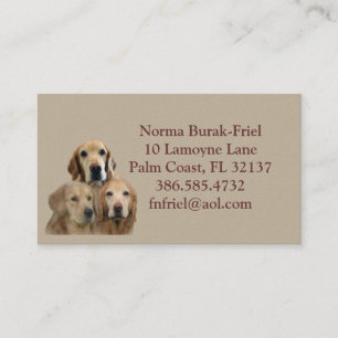 Meine Kinder haben 4 Bein-Visitenkarte 2012 Visitenkarte