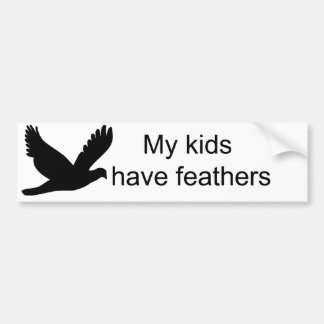 Meine Kinder haben Federn Autoaufkleber