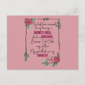 Meine Kinder haben mich beschuldigt, ein liebes Ki Postkarte (Vorderseite)