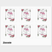 Meine Kinder haben mich beschuldigt, ein liebes Ki Quadratischer Aufkleber (Blatt)