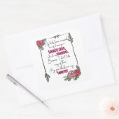 Meine Kinder haben mich beschuldigt, ein liebes Ki Quadratischer Aufkleber (Umschlag)