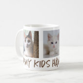 Meine Kinder haben Pfoten 3 Foto Kaffeetasse (Vorderseite Links)
