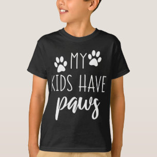 Meine Kinder haben Pfoten Niedliche Geburtstag Ges T-Shirt