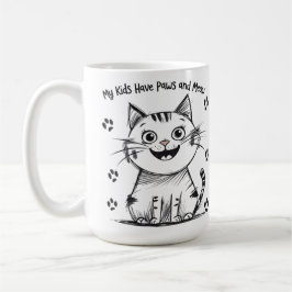 Meine Kinder haben Pfoten und Meow - Funny Cat Lov Kaffeetasse