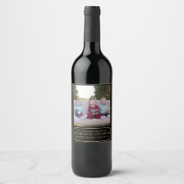 Meine Kinder könnten das Foto aus Gründen sein Weinetikett