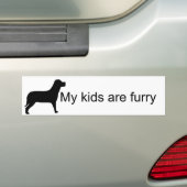 Meine Kinder sind Autoaufkleber aus Furry (Hunde-S (Auf Auto)