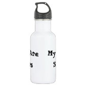 Meine Kinder sind Zuckergrüber Edelstahlflasche (Rückseite)