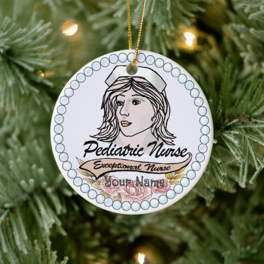 Meine Kinderkrankenversorgung Keramik Ornament (Baum)