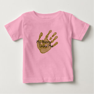 "Meine Kindermädchen-Lieben ich" -grün Baby T-shirt