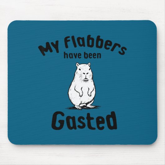 Meine Kinnbacken sind von Capybara lustig Meme Mousepad (Vorne)