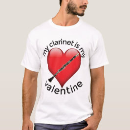 Meine Klarinette ist mein Valentine T-Shirt