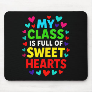 Meine Klasse ist voll - Lehrer Valentinstag Schul Mousepad