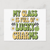 Meine Klasse ist voll von glücklichen Charmen Patr Postkarte (Vorderseite)