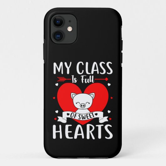 Meine Klasse ist voll von süßen Herzen Valentine Case-Mate iPhone Hülle (Rückseite)