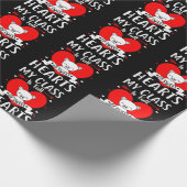 Meine Klasse ist voll von süßen Herzen Valentine Geschenkpapier (Ecke)