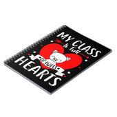 Meine Klasse ist voll von süßen Herzen Valentine Notizblock (Linke Seite)