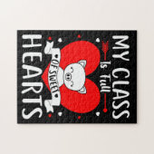 Meine Klasse ist voll von süßen Herzen Valentine Puzzle (Horizontal)