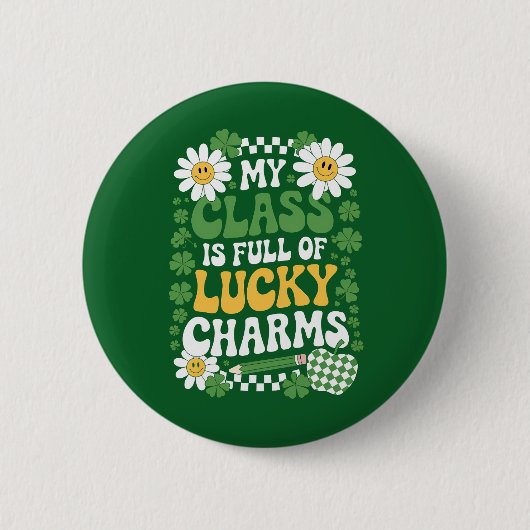 Meine Klasse ist voller Glücksbringer des St. Patr Button (Vorderseite)