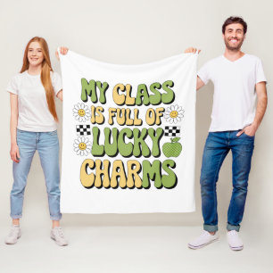 Meine Klasse ist voller Lucky Charms Patrick-Lehre Fleecedecke