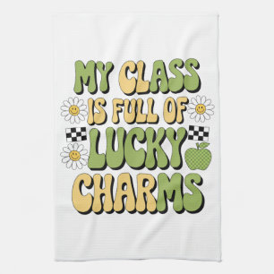 Meine Klasse ist voller Lucky Charms Patrick-Lehre Geschirrtuch