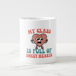 Meine Klasse ist voller süßer Herzen. Jumbo-Tasse