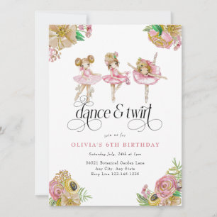 Meine kleine Ballerina   Ballett-Party Einladung