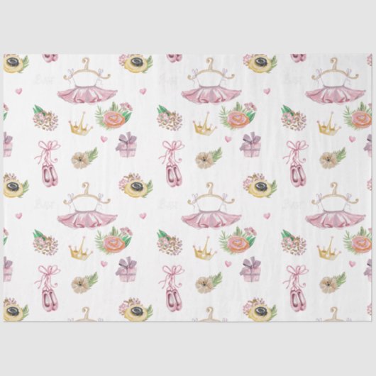 Meine kleine Ballerina Serie Design 3 Gewebepapier Seidenpapier (Vorderseite)