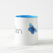 meine kleine blaue Schmetterlings-Tasse Edens Tasse (Zentrum)