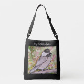 Meine kleine Chickadee Black Tragetaschen Mit Langen Trägern (Rückseite)