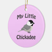 Meine kleine Chickadee Keramikornament (Links)