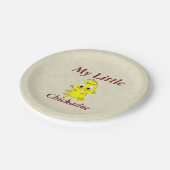 Meine kleine Chickadee Papierplatte Pappteller (Schrägansicht)