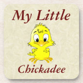 Meine kleine Chickadegetränkeküste Getränkeuntersetzer (Vorderseite)