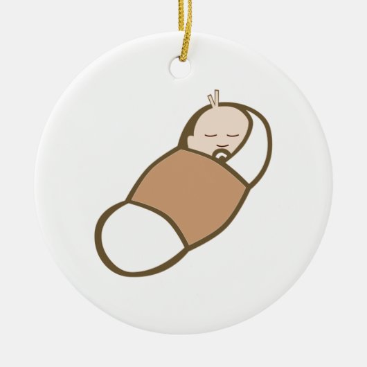 Meine kleine Erdnuss Keramik Ornament (Vorne)