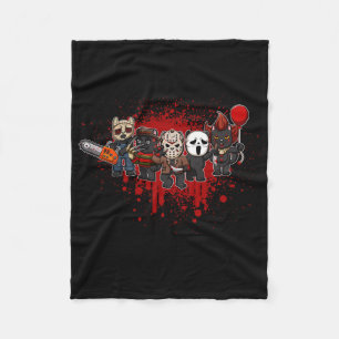 Meine kleine Horror-Crew - Halloween-Schwarze Katz Fleecedecke
