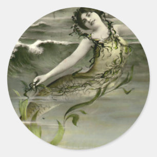 Meine kleine Meerjungfrau Runder Aufkleber