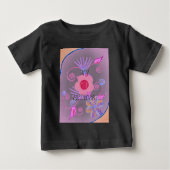 Meine kleine Prinzessin: Baby Pink Vector Inspirat Baby T-shirt (Vorderseite)