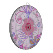 Meine kleine Prinzessin: Baby Pink Vector Inspirat Dartscheibe (Vorderseite Links)