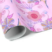 Meine kleine Prinzessin: Baby Pink Vector Inspirat Geschenkpapier (Rolleneckpunkt)