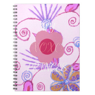 Meine kleine Prinzessin: Baby Pink Vector Inspirat Notizblock