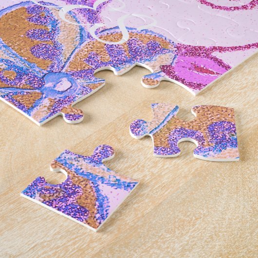 Meine kleine Prinzessin: Baby Pink Vector Inspirat Puzzle (Seite)