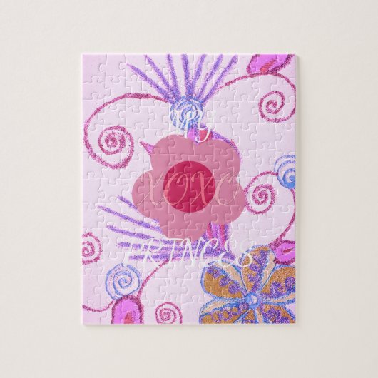 Meine kleine Prinzessin: Baby Pink Vector Inspirat Puzzle (Vertikal)