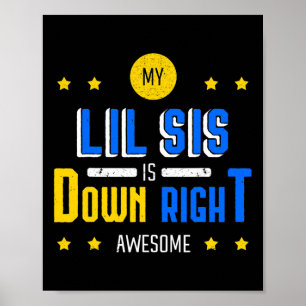 Meine kleine Schwester ist einfach großartig Down- Poster