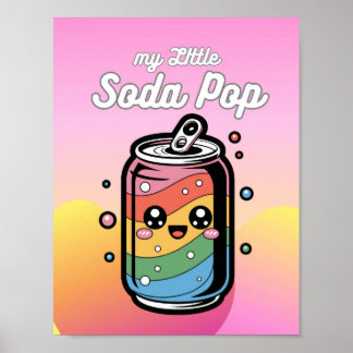 Meine kleine Soda-Pop-Dose Gesicht Blasen Foto Dru Poster