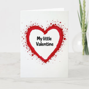 Meine kleine Valentinsherzkarte Karte