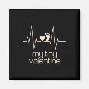 Meine kleine Valentinstag-Schwangerschaftsankündig Magnet