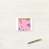 Meine kleinen Pythonschlange-Post-Itanmerkungen Post-it Klebezettel (Auf Schreibtisch)