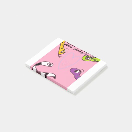 Meine kleinen Pythonschlange-Post-Itanmerkungen Post-it Klebezettel (angewinkelt)